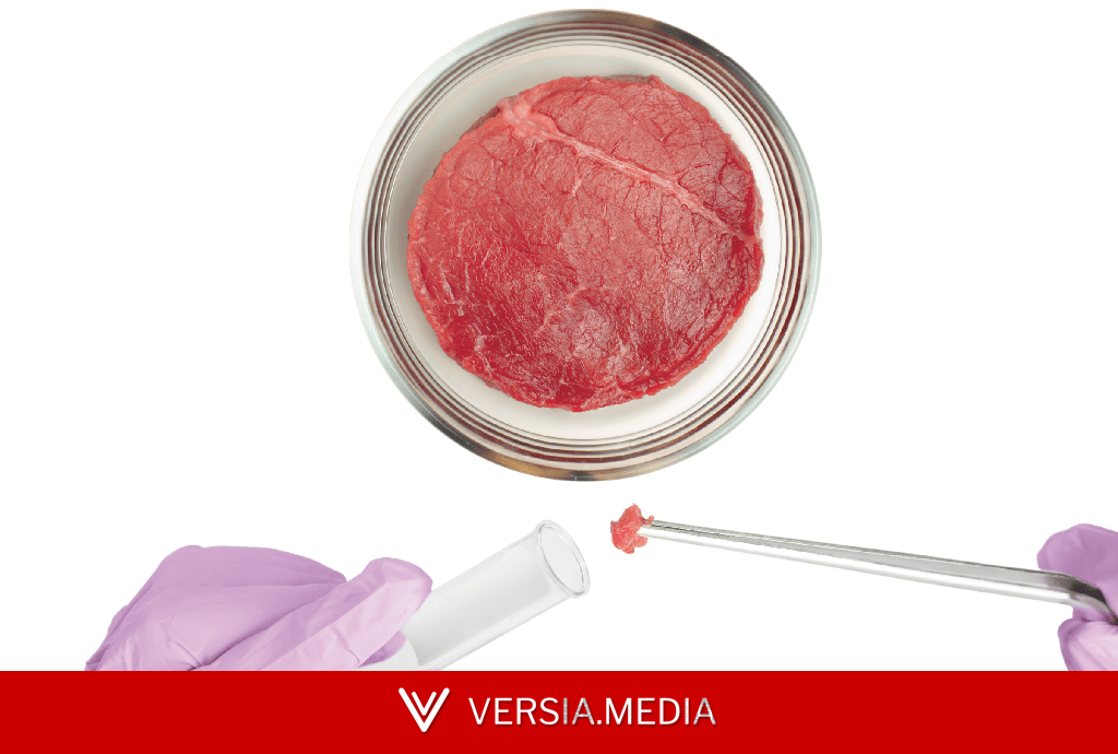 Comida “impressa” em laboratório mistura células animais e vegetais